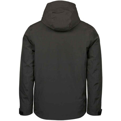 Asphalt - Back - Tee Jays Mens Waterproof Jacket
