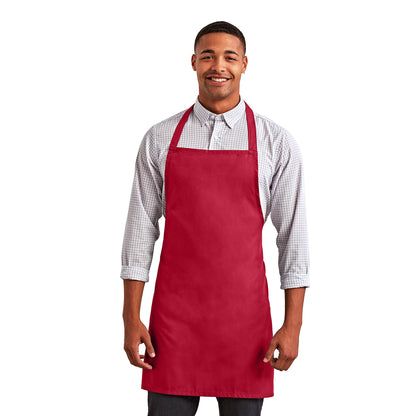 Red - Back - Premier Unisex Adult Premier Essential Full Apron