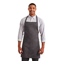 Dark Grey - Back - Premier Unisex Adult Premier Essential Full Apron