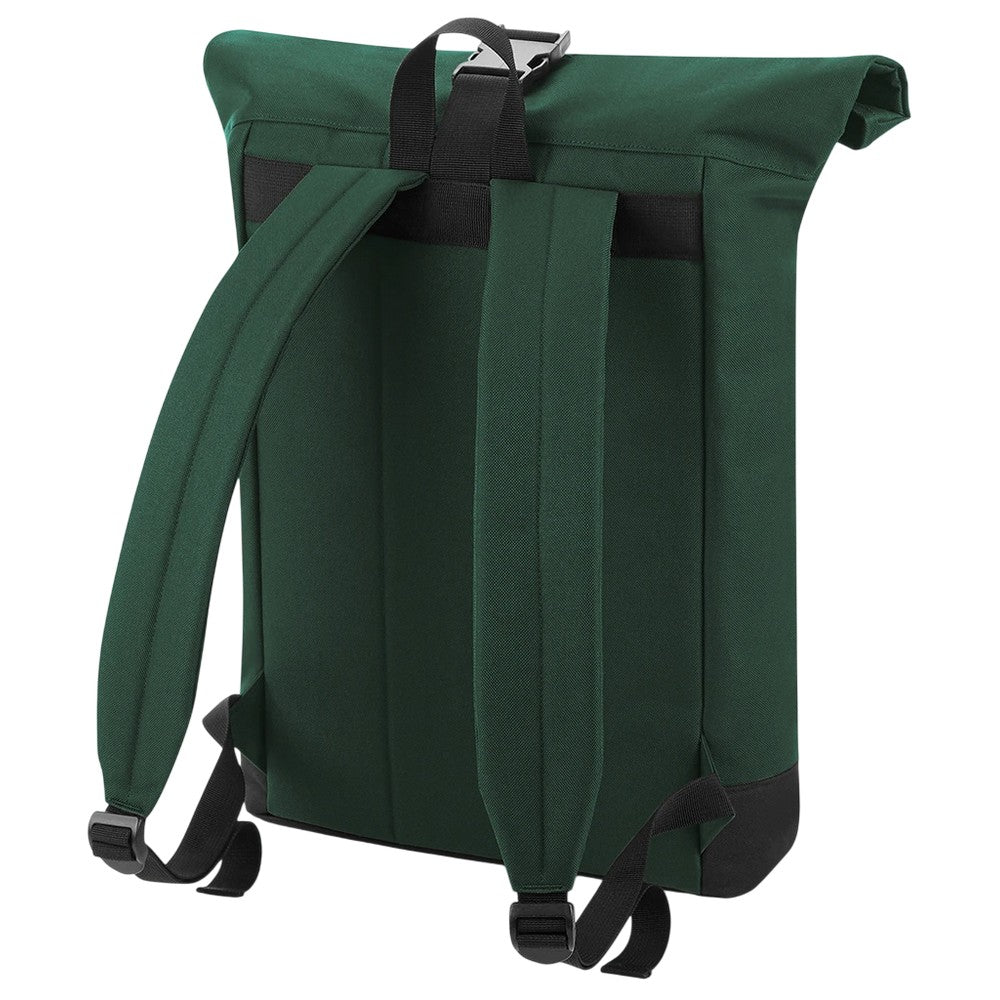 Bottle Green - Back - Bagbase Roll Top Backpack