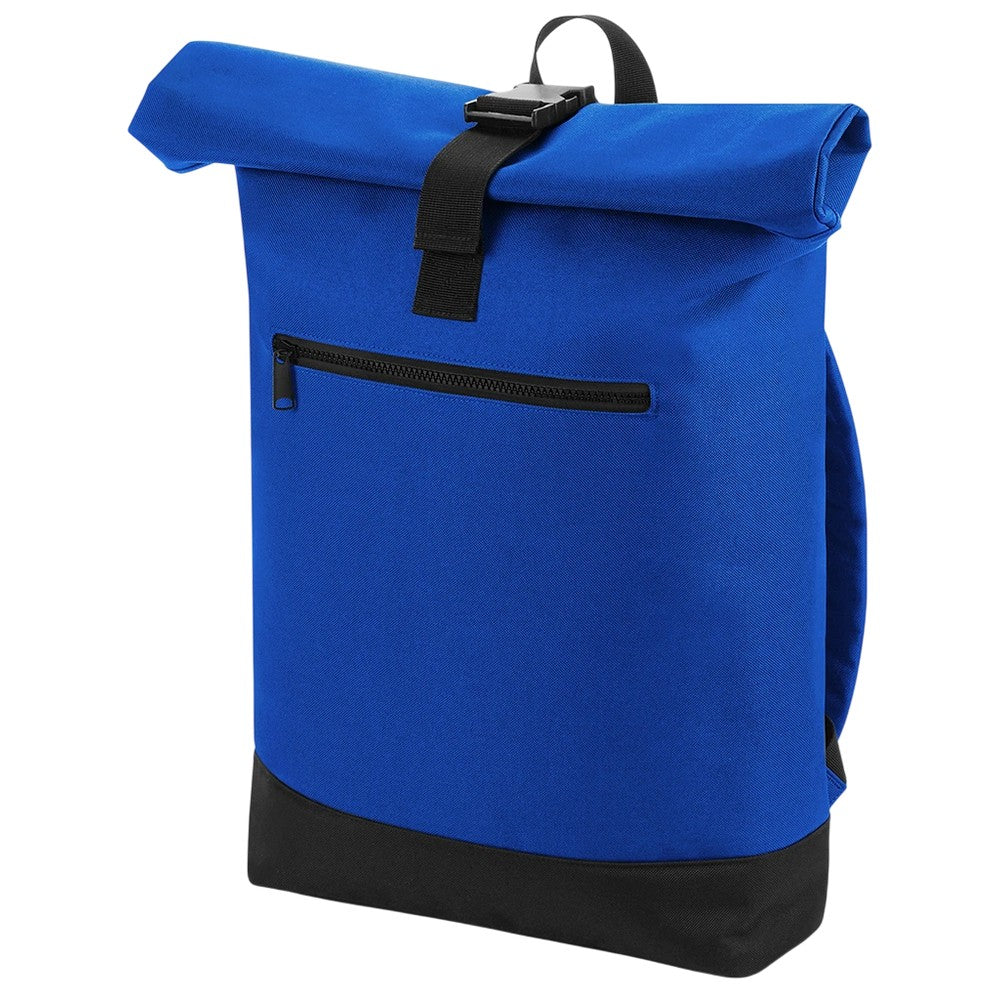 Bright Royal - Front - Bagbase Roll Top Backpack
