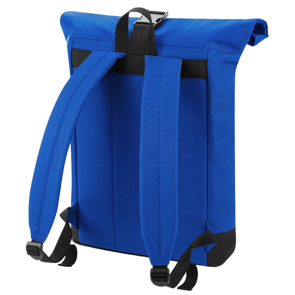 Bright Royal - Back - Bagbase Roll Top Backpack