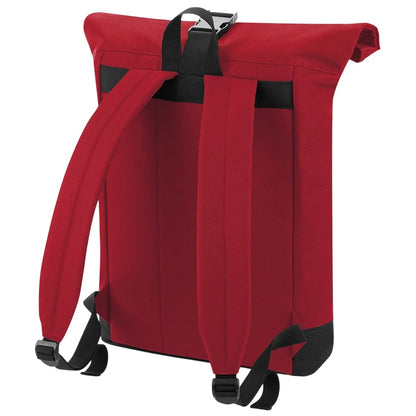 Classic Red - Back - Bagbase Roll Top Backpack