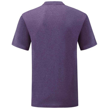 Heather Purple - Back - Fruit Of The Loom Mens Valueweight T-Shirt