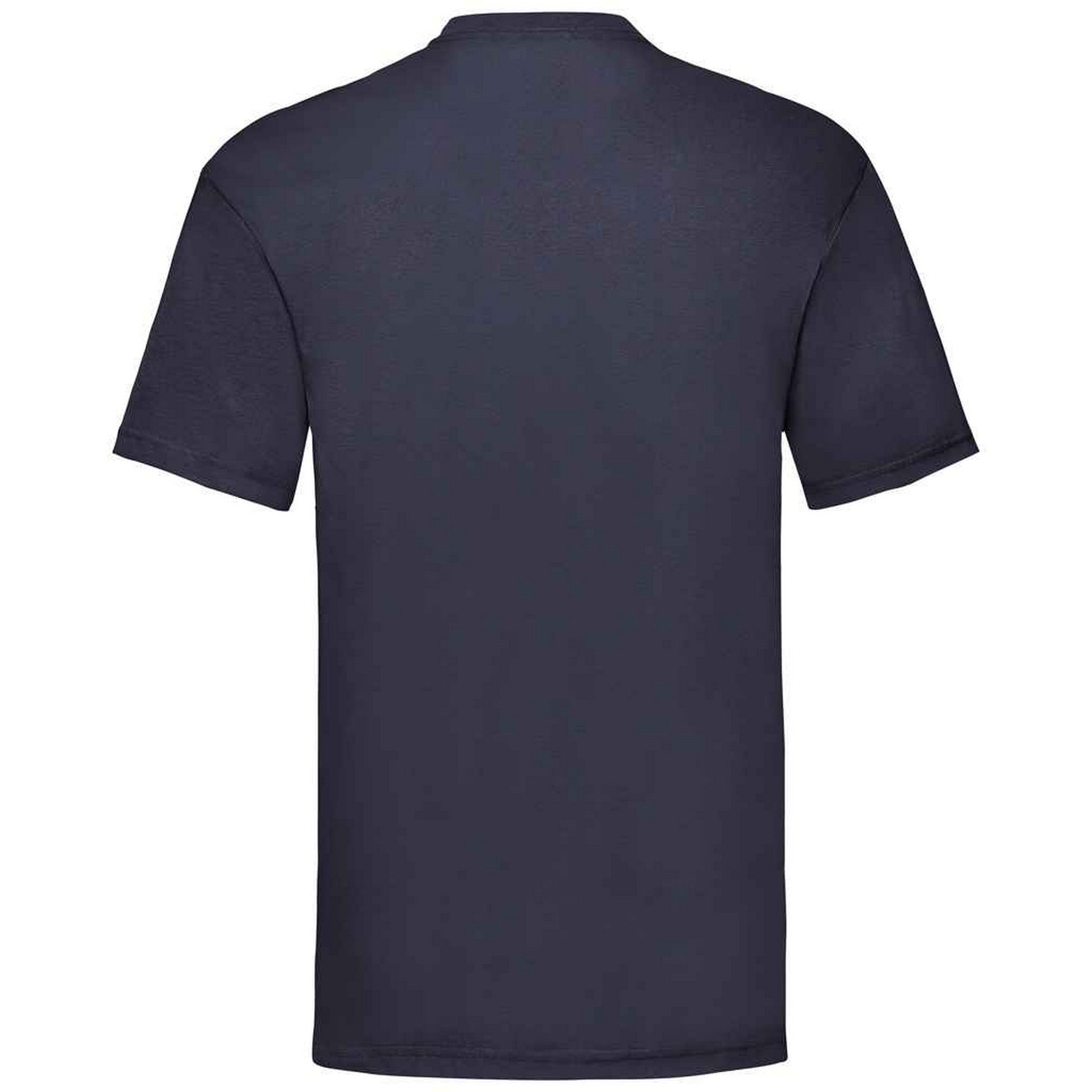 Deep Navy - Back - Fruit Of The Loom Mens Valueweight T-Shirt