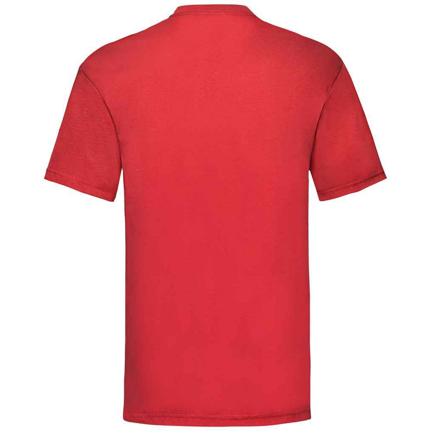 Red - Back - Fruit Of The Loom Mens Valueweight T-Shirt
