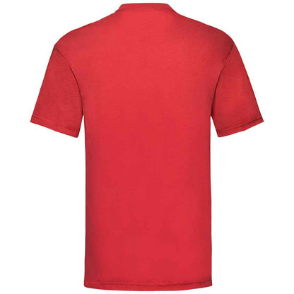 Red - Back - Fruit Of The Loom Mens Valueweight T-Shirt