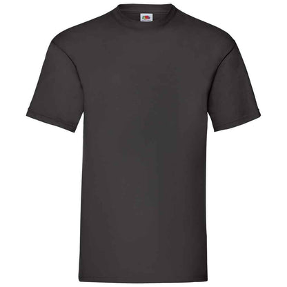Black - Front - Fruit Of The Loom Mens Valueweight T-Shirt