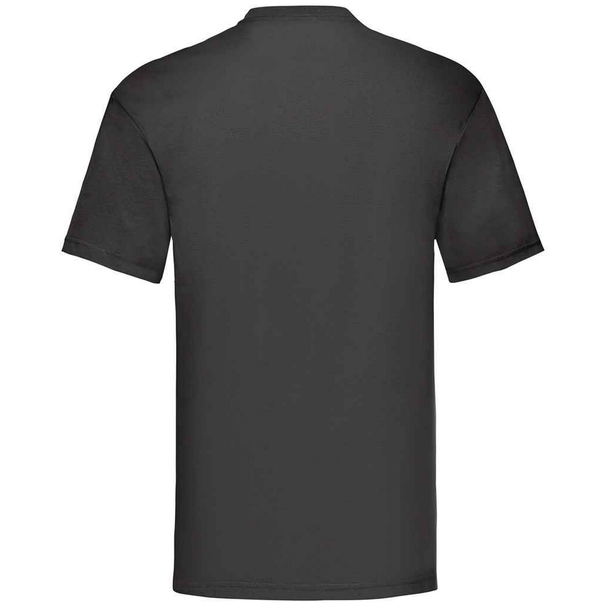 Black - Back - Fruit Of The Loom Mens Valueweight T-Shirt