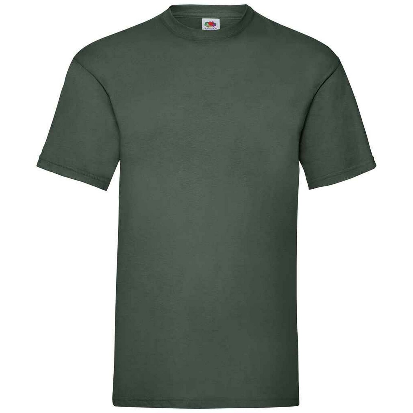 Bottle Green - Front - Fruit Of The Loom Mens Valueweight T-Shirt