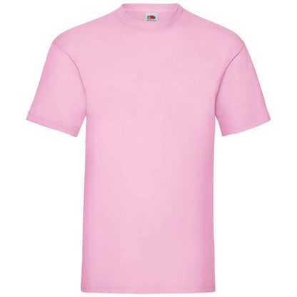 Light Pink - Front - Fruit Of The Loom Mens Valueweight T-Shirt