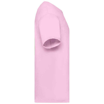 Light Pink - Side - Fruit Of The Loom Mens Valueweight T-Shirt
