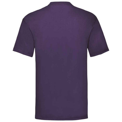 Purple - Back - Fruit Of The Loom Mens Valueweight T-Shirt