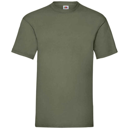 Classic Olive - Front - Fruit Of The Loom Mens Valueweight T-Shirt