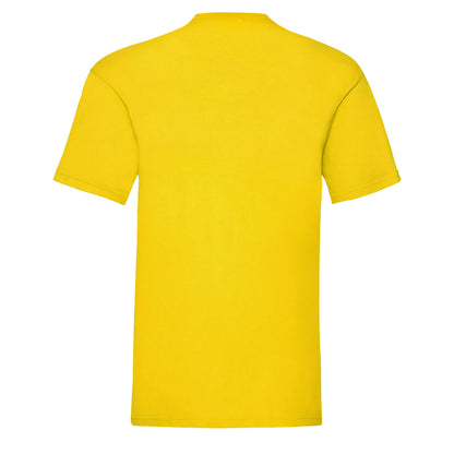Yellow - Back - Fruit Of The Loom Mens Valueweight T-Shirt