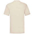 Natural - Back - Fruit of the Loom Mens Valueweight T-Shirt