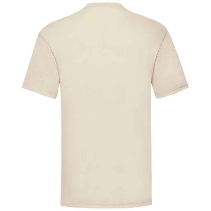 Natural - Back - Fruit Of The Loom Mens Valueweight T-Shirt