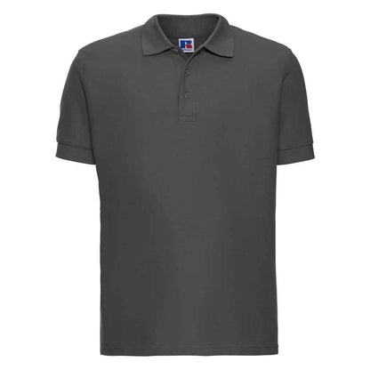 Titanium - Front - Russell Mens Ultimate Cotton Pique Polo Shirt