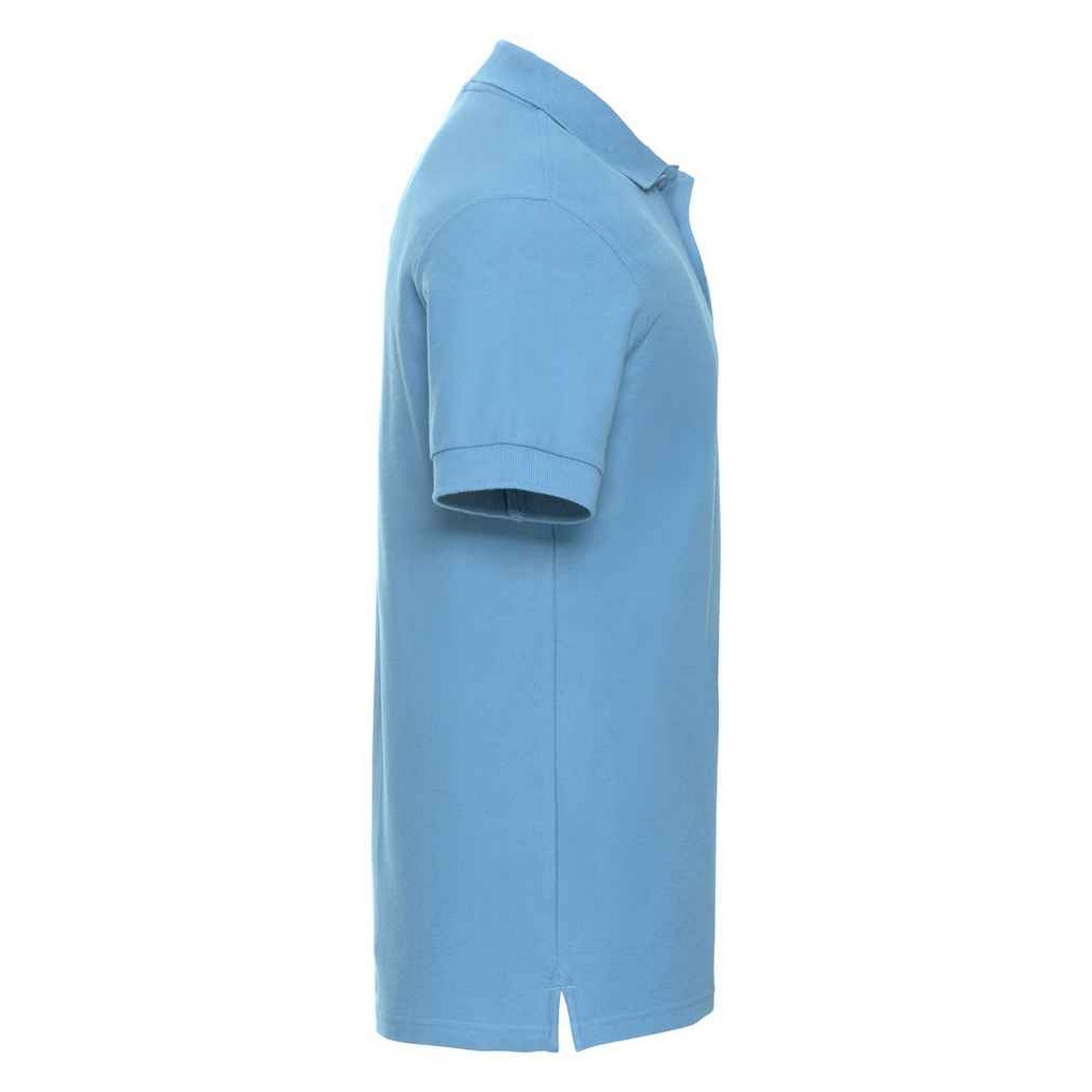 Sky Blue - Side - Russell Mens Ultimate Cotton Pique Polo Shirt