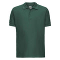Bottle Green - Front - Russell Mens Ultimate Cotton Pique Polo Shirt