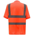 Orange - Back - Yoko Mens High-Vis Short-Sleeved T-Shirt
