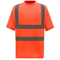 Orange - Front - Yoko Mens High-Vis Short-Sleeved T-Shirt