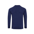 Indigo - Back - Premier Mens Long John Roll Sleeve T-Shirt