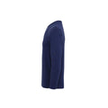 Indigo - Side - Premier Mens Long John Roll Sleeve T-Shirt