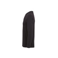 Black - Side - Premier Mens Long John Roll Sleeve T-Shirt