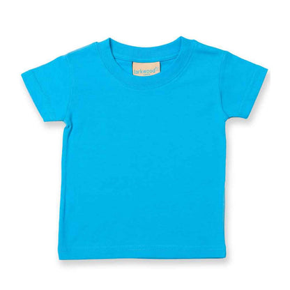 Turquoise - Front - Larkwood Baby Plain T-Shirt
