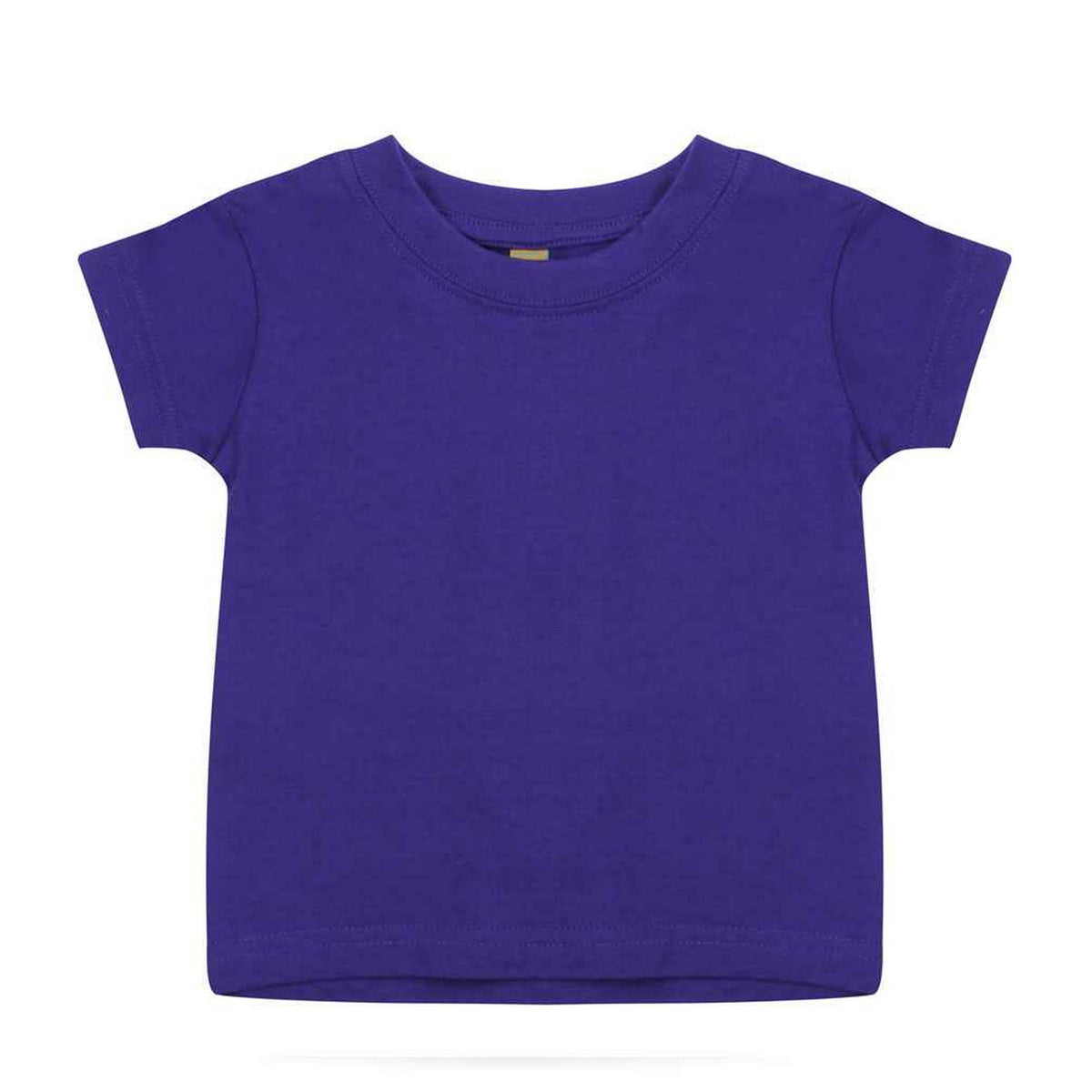 Purple - Front - Larkwood Baby Plain T-Shirt