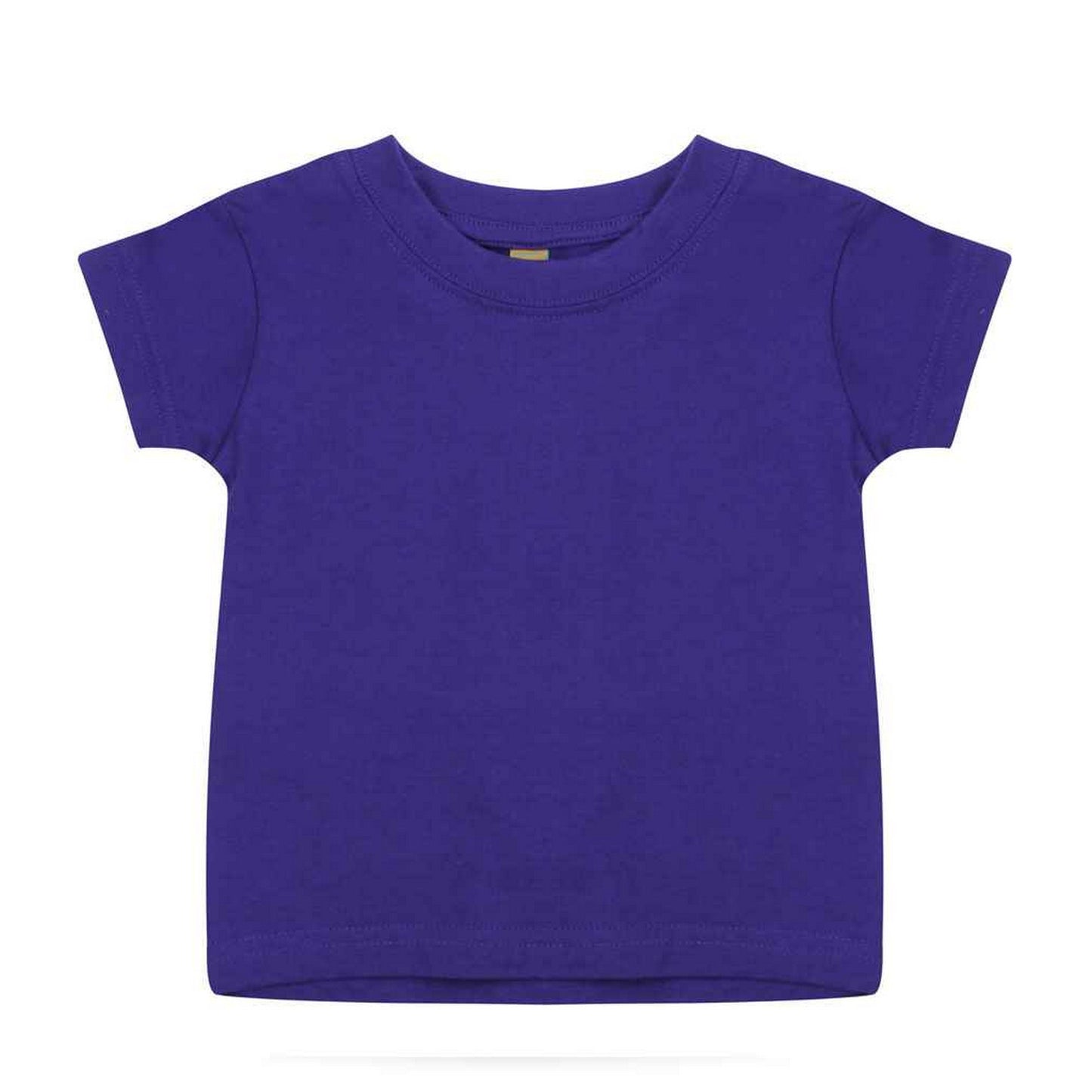 Purple - Front - Larkwood Baby Plain T-Shirt