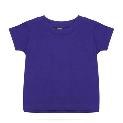 Purple - Front - Larkwood Baby Plain T-Shirt