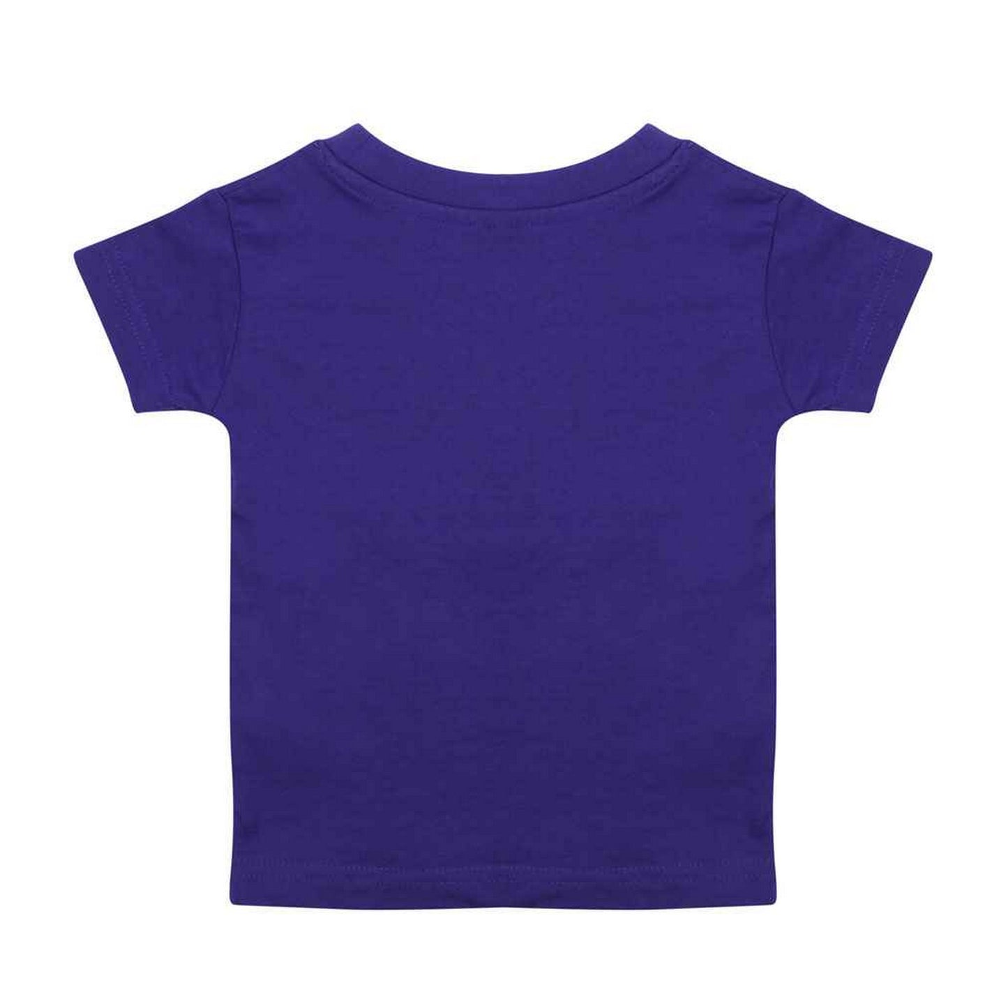 Purple - Back - Larkwood Baby Plain T-Shirt