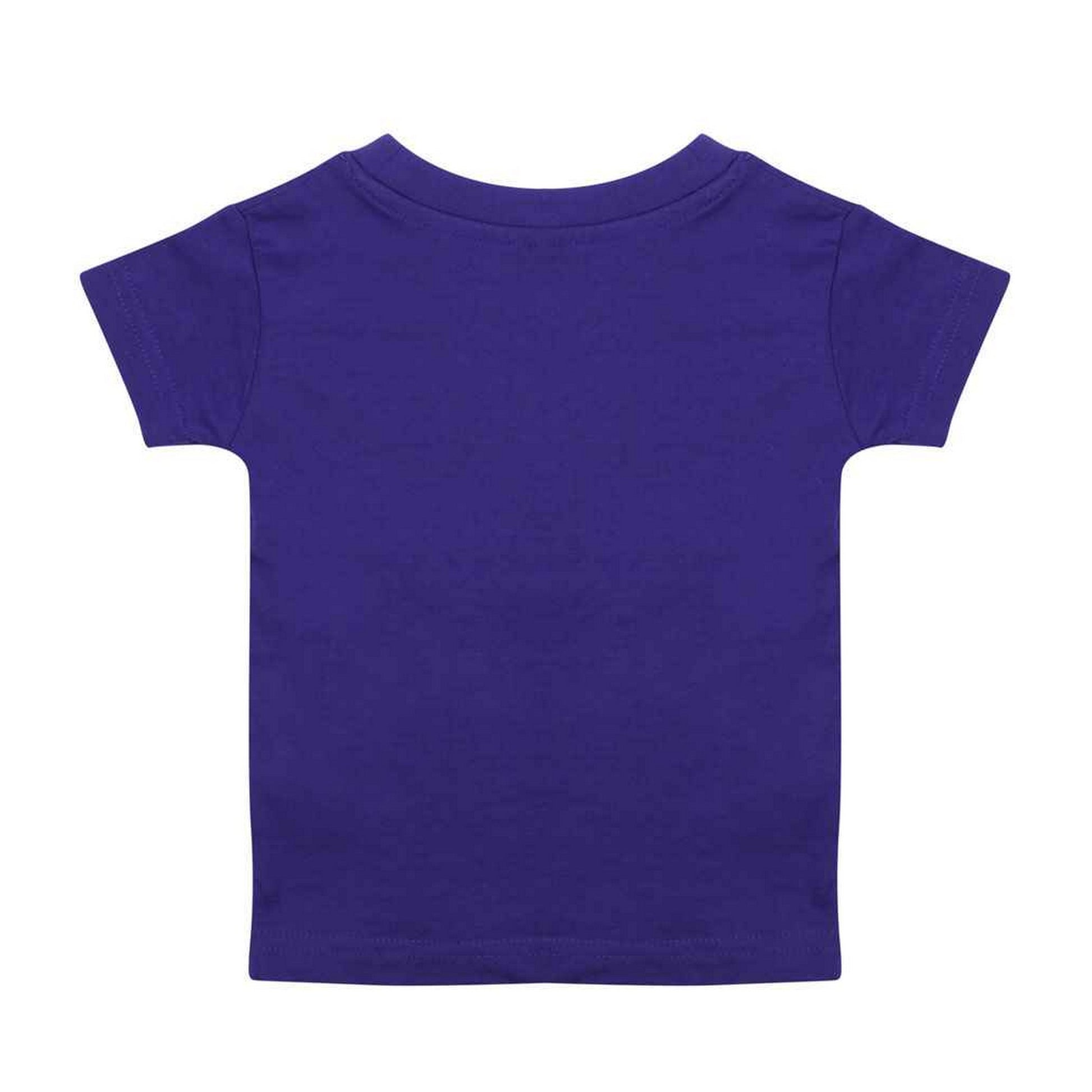 Purple - Back - Larkwood Baby Plain T-Shirt