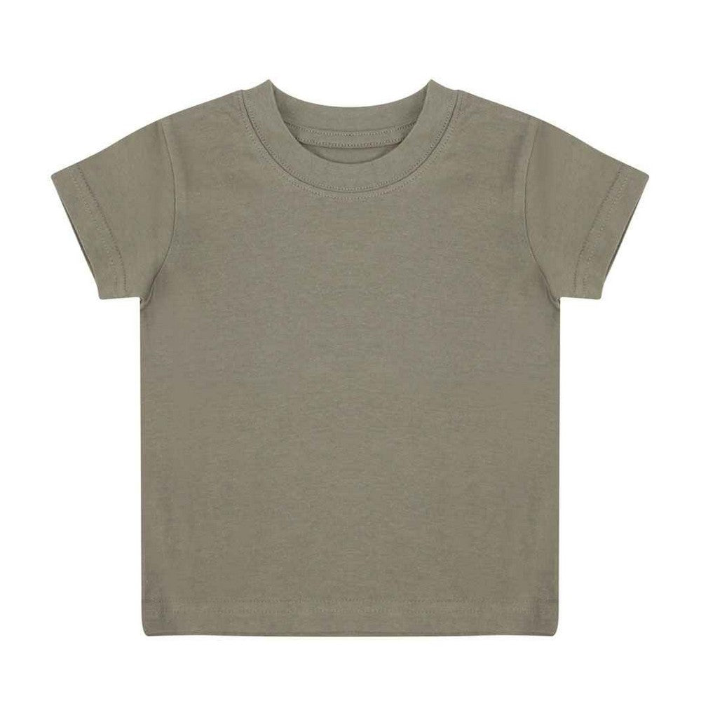 Khaki Green - Front - Larkwood Baby Plain T-Shirt