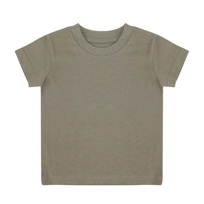 Khaki Green - Front - Larkwood Baby Plain T-Shirt