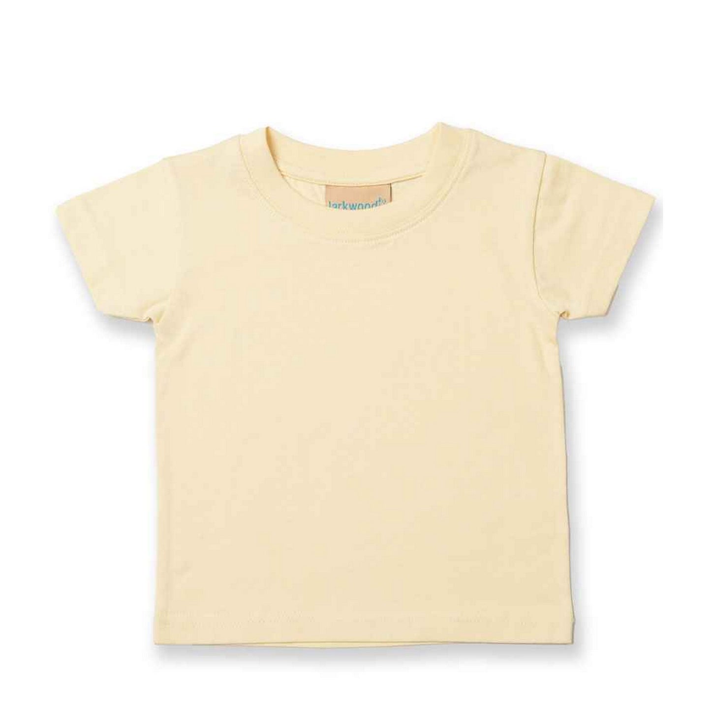 Pale Yellow - Front - Larkwood Baby Plain T-Shirt