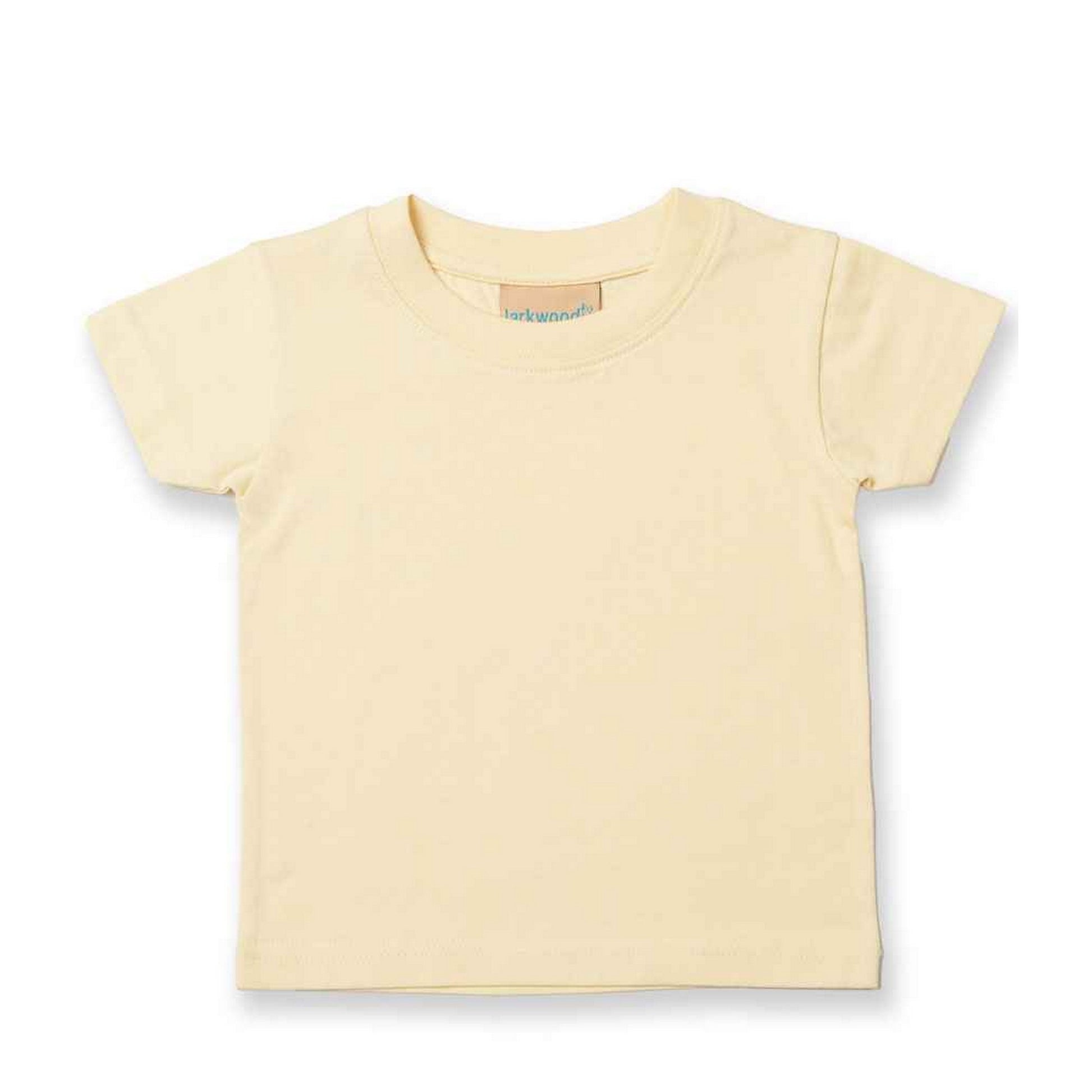 Pale Yellow - Front - Larkwood Baby Plain T-Shirt