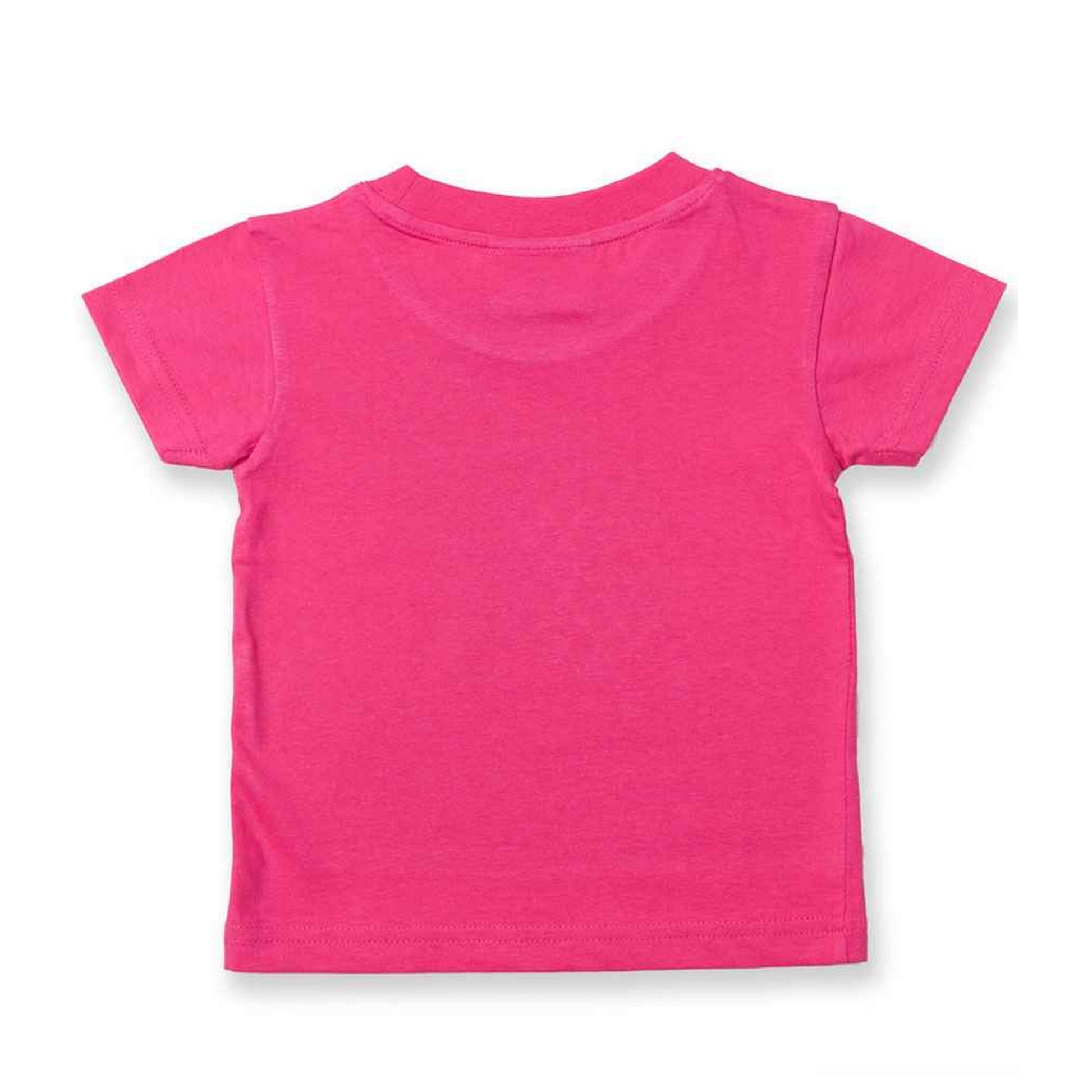 Fuchsia - Back - Larkwood Baby Plain T-Shirt