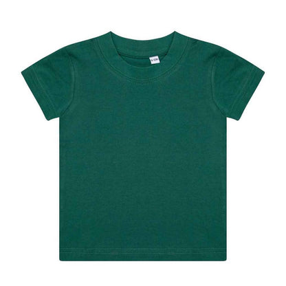Bottle Green - Front - Larkwood Baby Plain T-Shirt