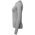 Heather Grey - Side - Onna Womens-Ladies Unstoppable Fresh Underscrub Heather Base Layer Top