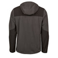 Asphalt-Black - Back - Tee Jays Mens Mountain Fleece Hooded Jacket