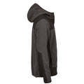 Asphalt-Black - Side - Tee Jays Mens Mountain Fleece Hooded Jacket
