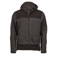 Asphalt-Black - Front - Tee Jays Mens Mountain Fleece Hooded Jacket