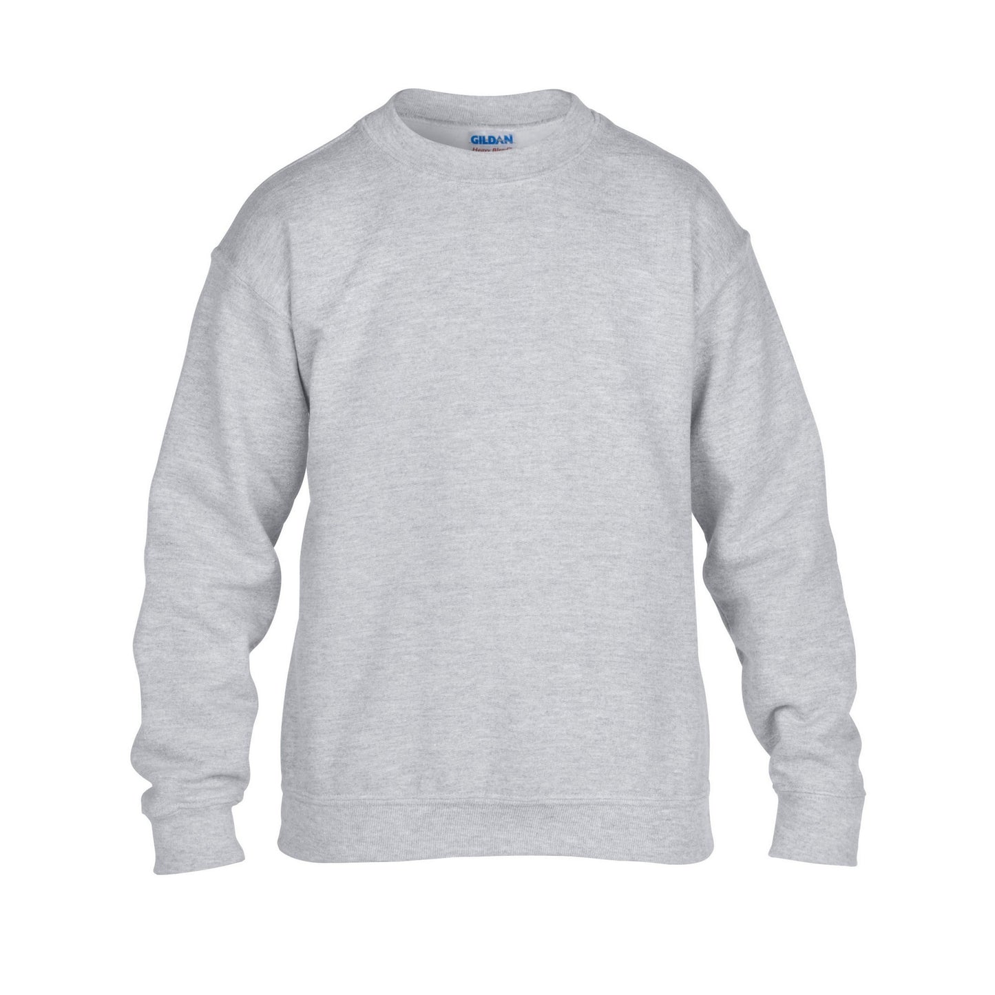 Sports Grey - Front - Gildan Childrens-Kids Heavy Blend Drop Shoulder Sweatshirt