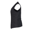 Charcoal - Side - Premier Womens-Ladies Herringbone Waistcoat