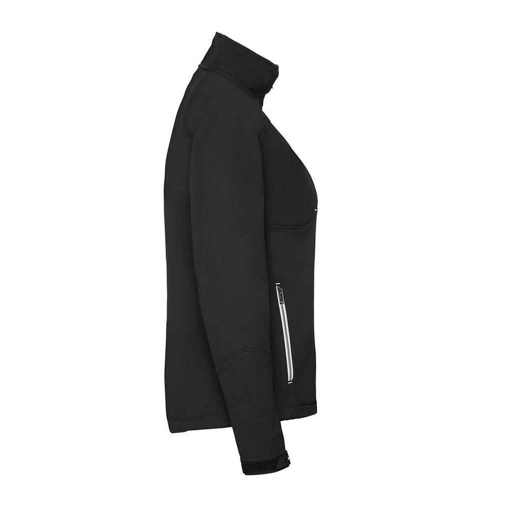Black - Side - Russell Womens-Ladies Bionic Soft Shell Jacket