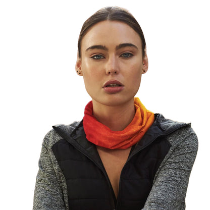 Sunset Red - Back - Beechfield Unisex Adult Morf Ombre Snood