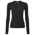 Black - Front - Onna Womens-Ladies Unstoppable Fresh Underscrub Plain Base Layer Top